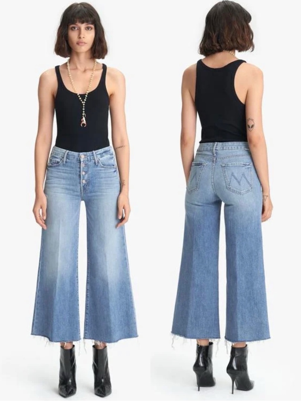 MOTHER Jeans The Pixie Roller Ankle Fray in Let's Kick It, 31